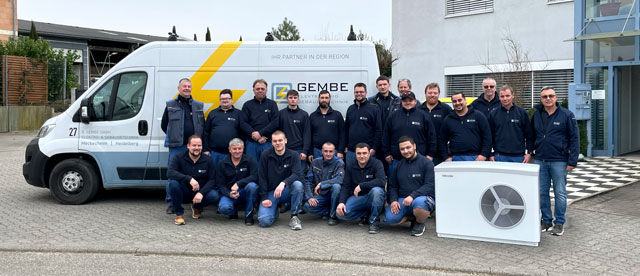 Gembe Team mit Wärmepumpe